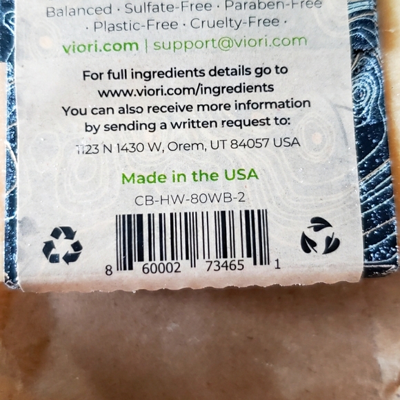 SOLD - Viori Hidden Waterfall Shampoo and Conditioner Bar Set - Picture 2 of 7